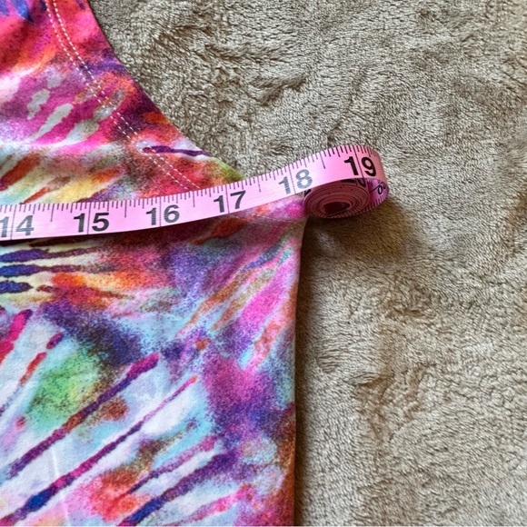 NWT Rue21 pink blue fireworks soft stretch summer dress Size M - Picture 8 of 8